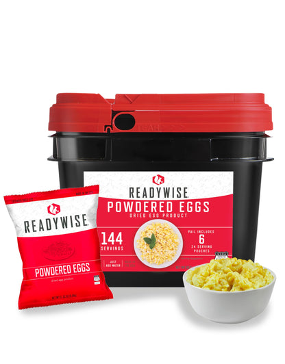 ReadyWise Emergency Food Supply - 120 Servings Favorites Sample Bucket, Survival Food Kit, Freeze Dried Prepper Food & Dehydrated Meals for Camping Essentials & Backpacking, up to 25 Year Shelf Life