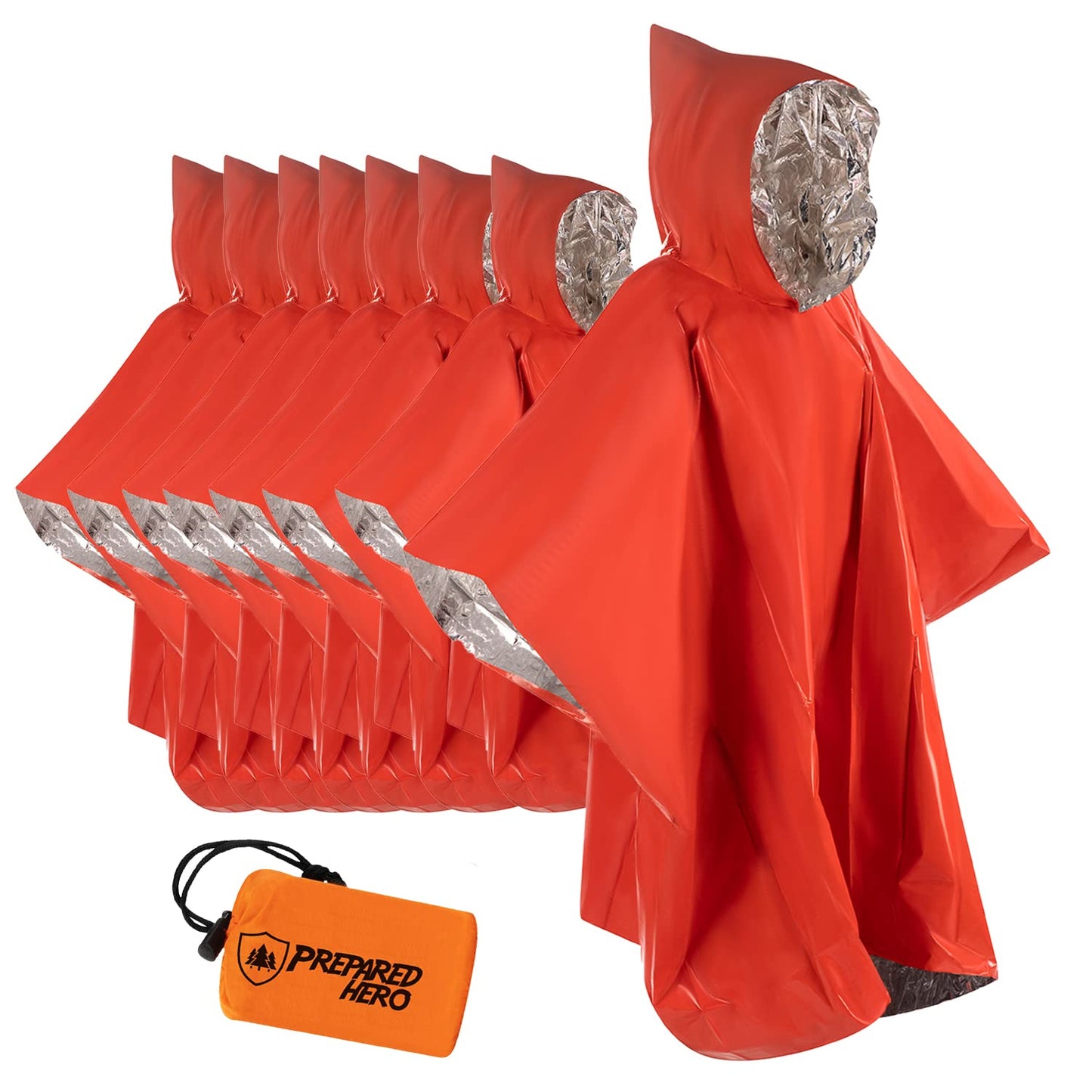 Hero Prepared Survival Tool Poncho for Camping, Heat Insulation
