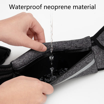 Jueachy Running Belts for Women Waterproof Fanny Pack Running Waist Pouch Phone holder Adjustable Sports Money Belt with Headphone Port