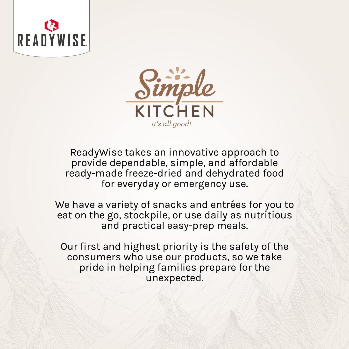 Simple Kitchen Garden Vegetable Soup Mix - 17 Servings for Meal Prep, Gluten Free, Vegetarian, Dehydrated & Freeze Dried Survival Food for Camping Meals, Backpacking & Hiking, Survival Kit, Pack of 4