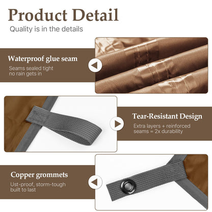 Camping Tarp Tent Portable Multifunctional Bushcraft Backpacking Tear-Resistant Fabric Rain Fly Tarps Awning Shelter Lightweight Waterproof Tarp(10×10 tarp)