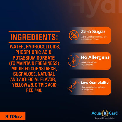 Aqua-Gard Emergency Water Gel - Survival Water Pouches for Disaster Relief | 200% More Effective Hydration | Emergency Water Pouches for Water Emergency Kit Supply for Extreme Conditions (3 Pack)