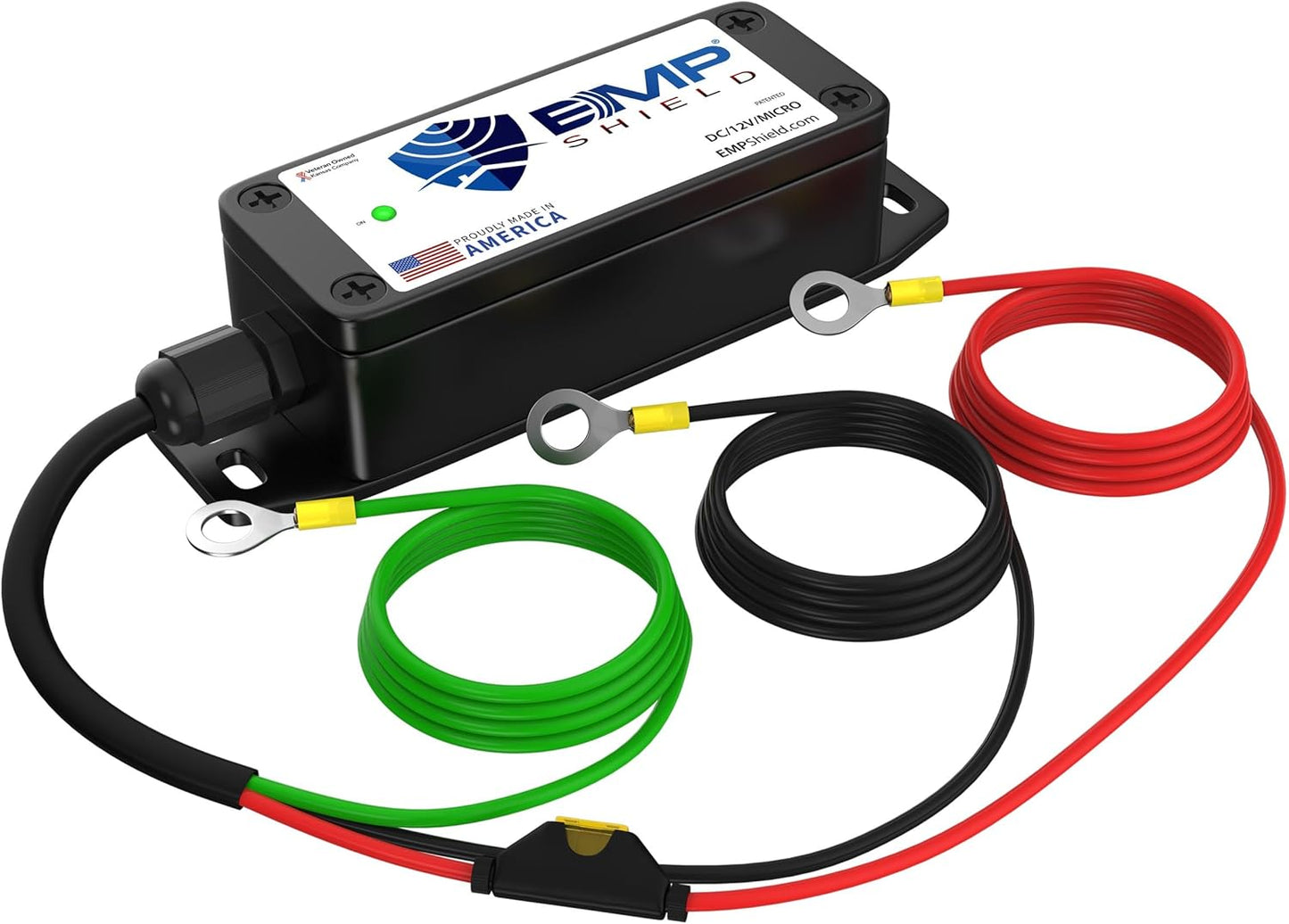 EMP Shield Micro - Vehicle EMP Protection 12 Volt DC for Car, Truck, and Motorcycle (DC-12V-Micro) Lightning, Solar Flare, CME (coronal mass ejection) and Lightining Surge Protection