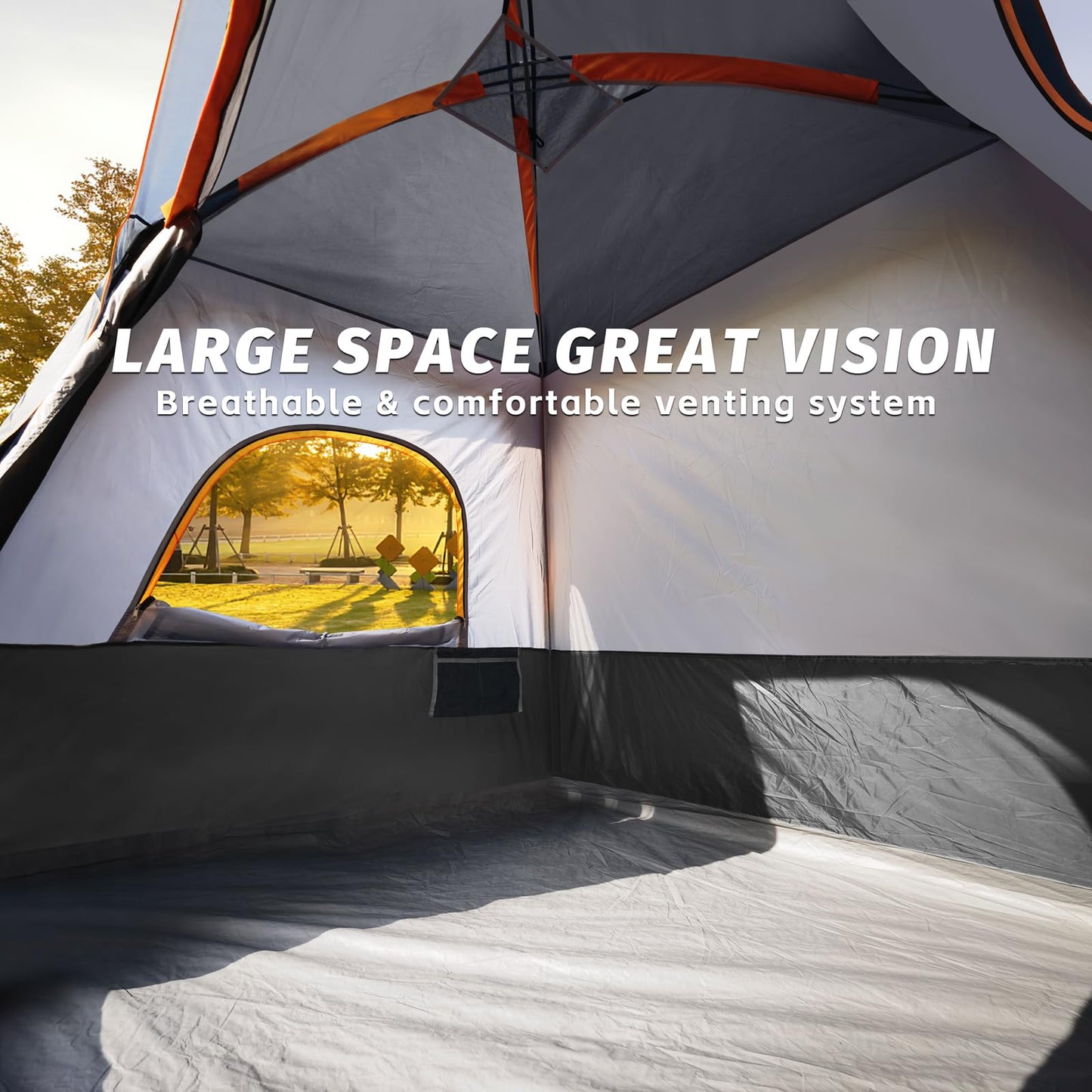 UNP 2/4/6/8 Person Tent, Portable Cabin Tent, Camping Tent 4-Person Easy Set Up, Waterproof with Top Rainfly for Outdoor Camping/Hiking | Easy Set Up, Waterproof, Top Rainfly