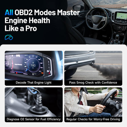 TOPDON AL500B OBD2 Scanner Battery Tester 2 in 1 Code Reader, Full OBDII Diagnosis, 12V Battery Tests & 12V/24V Cranking Tests, Charging Tests, Scan Tool, Car Diagnostic Tool for All OBDII Cars