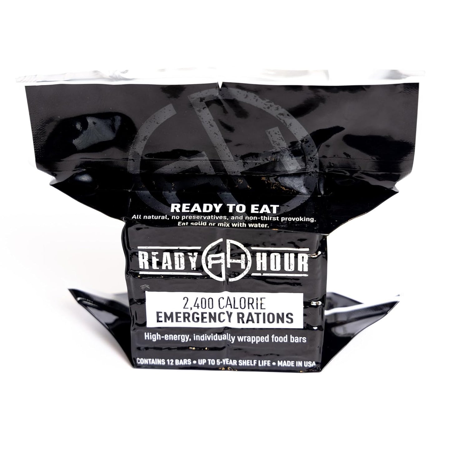 Ready Hour 2,400 Calorie Emergency Ration Bars (30-Pack), 72,000 Total Calories, Ration Emergency Food, High Calorie Meal Replacement and Camping Survival Food