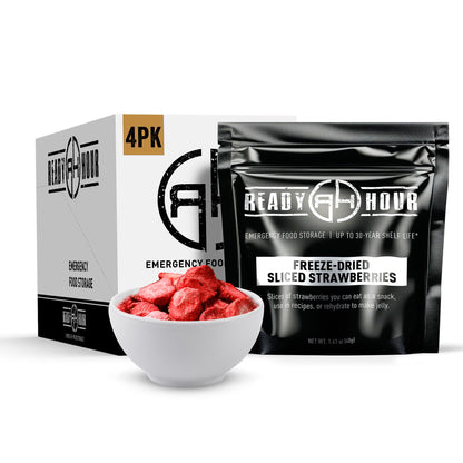 Ready Hour Freeze-Dried Corn Case Pack – Emergency Food, Long-Term Storage, Bulk Vegetables, Shelf-Stable Survival Supplies, Prepper Pantry Essential– 48 Servings (6 Pouches)