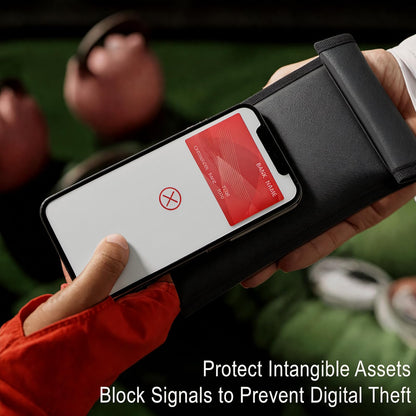 Military Grade Faraday Bags for Phones [5G/Bluetooth/WiFi/GPS] Signal Blocker, Fireproof Waterproof Anti-Scratch | Detachable Wrist Strap, RFID Blocking Anti-Tracking Pouch