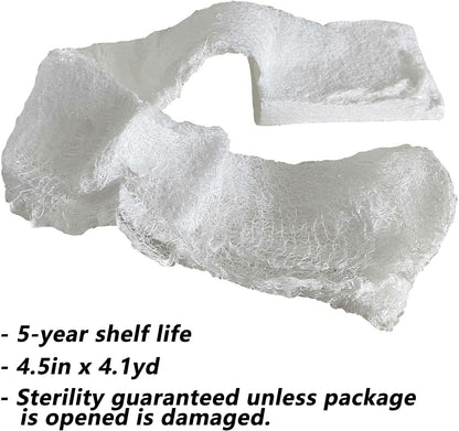 RHINO RESCUE Bundle-Vented Chest Seal, 4 Vents, Sterile Emergency Trauma Dressing, Occlusive Adhesive Pad+Sterile Compressed Gauze for Emergency Wound Dressing, FSA HSA Eligible