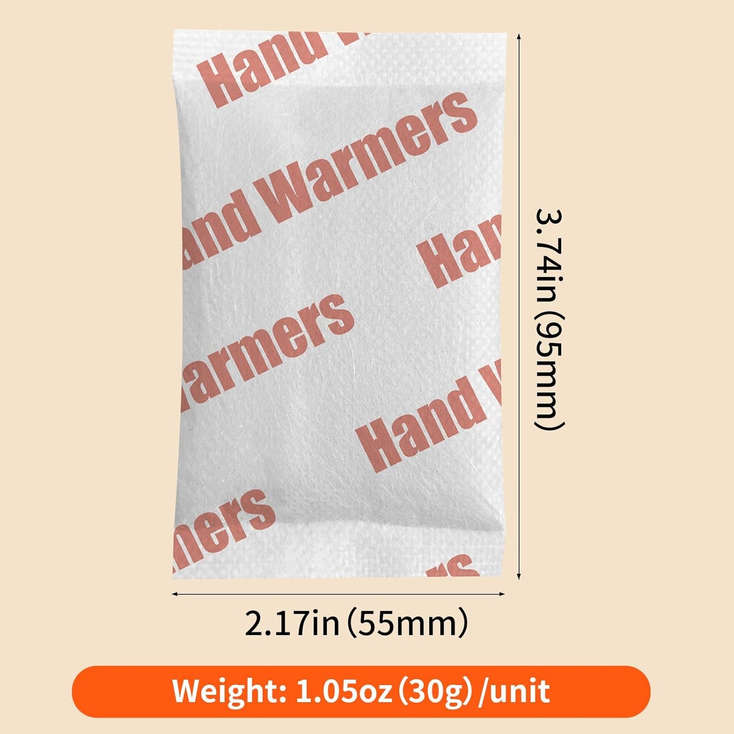 Hand Warmers Disposable 50 Pack - Up to 10 Hours of Heat - Super Long Lasting Air Activated Warmers, All Natural & Portable for Body, Hands & Toes - Odorless Hot Warmer Gifts for Winter Work