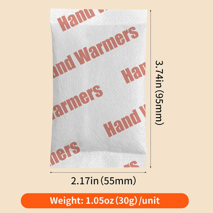 Hand Warmers Disposable 50 Pack - Up to 10 Hours of Heat - Super Long Lasting Air Activated Warmers, All Natural & Portable for Body, Hands & Toes - Odorless Hot Warmer Gifts for Winter Work