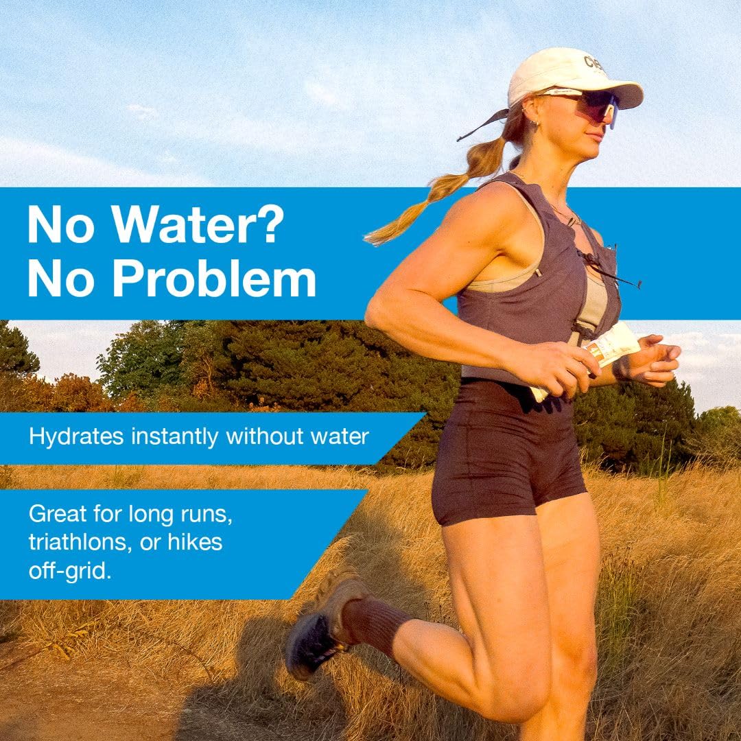 Aqua-Gard Marathon Hydration Gel – Zero Sugar Running Gels for Runners & Cyclists – Instant Hydration Packets – No Water Needed Energy Gel – Gifts for Runners