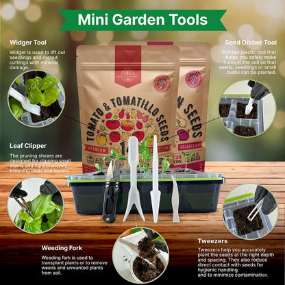 Organo Republic 14 Tomato Seeds & 8 Onion Seeds Variety Pack Bundle, 3,200+ Non-GMO Heirloom Garden Seeds for Planting Tomatoes and Onions for Indoor & Outdoor Gardening