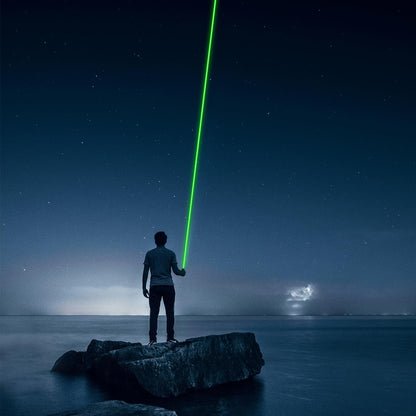 [Professional] Rechargeable Green Laser Pointer High Power Green Beam Light Long Distance Range for TV/LED/LCD Screens Tactical Flashlights Presentation Office/Outdoors/Astronomic/Construction [003]