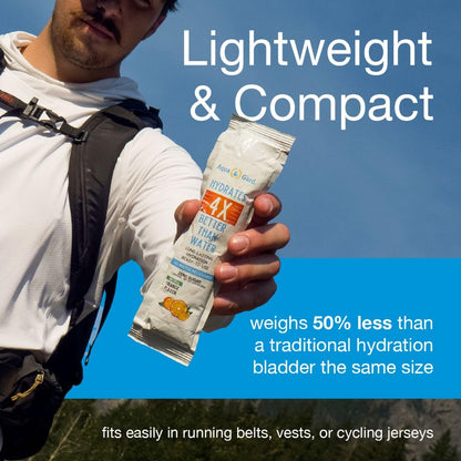 Aqua-Gard Marathon Hydration Gel – Zero Sugar Running Gels for Runners & Cyclists – Instant Hydration Packets – No Water Needed Energy Gel – Gifts for Runners