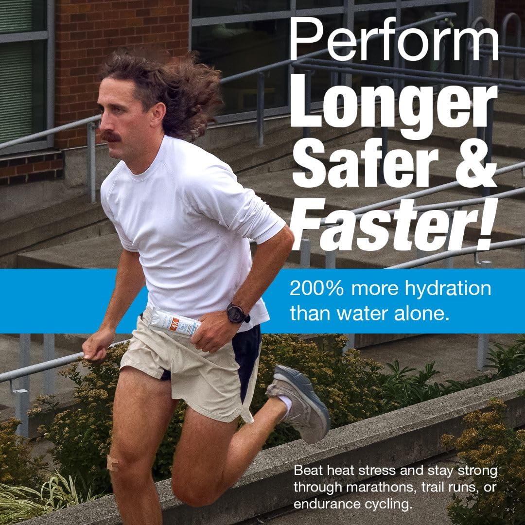 Aqua-Gard Marathon Hydration Gel – Zero Sugar Running Gels for Runners & Cyclists – Instant Hydration Packets – No Water Needed Energy Gel – Gifts for Runners