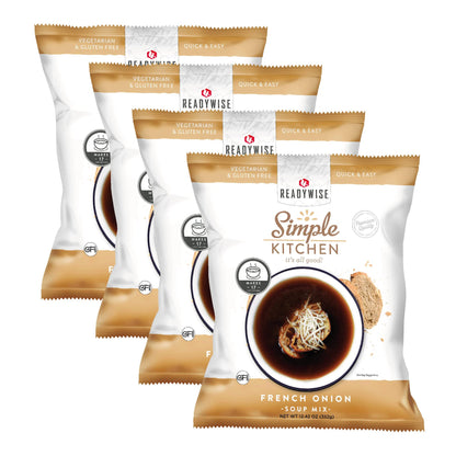 READYWISE - Simple Kitchen, Tomato Basil Soup, 17 Servings, MRE, Gluten Free, & Vegetarian, Food, Soup Mix, for Events, Hiking, Emergency Food Supply, Camping Essentials, or Daily Use, 1 Pack