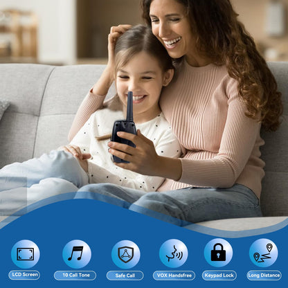 Retevis RT628 Walkie Talkies for Kids,Toys Gifts for 6-12 Years Old Boys Girls,Long Range 2 Way Radio 22CH VOX,Birthday Gift,Family Walkie Talkie for Camping Hiking Indoor Outdoor