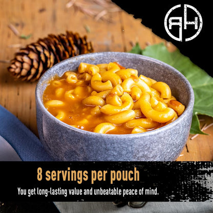 Ready Hour Mac and Cheese Case Pack (24 Servings), Freeze-Dried, Mac and Cheese Bulk, Survival Emergency and Real Non-Perishable Food, Long-Term Storage Food, 25-Year Shelf Life
