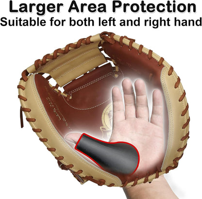 MIPREZT Catcher's Thumb Shield Baseball Thumb Guard 2 Size (Adult & Youth) Baseball & Softball Catchers Thumb Protector for Baseball Catcher Gear Training Aid Catcher Accessories Reduce Sting