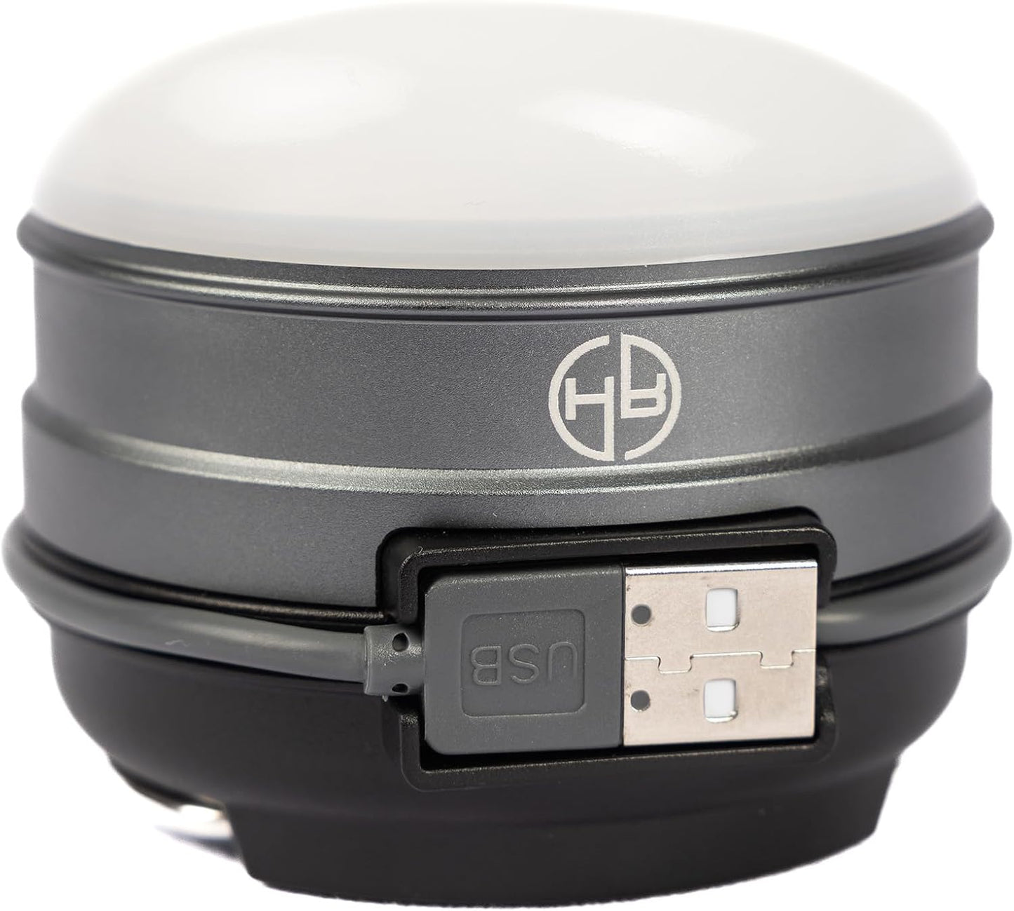 Ready Hour USB Emergency Lantern & Power Bank, 3,000mAh Rechargeable LED Light with Red SOS Signal, Magnetic Base, No Batteries Needed, Compact Portable Light for Camping, Power Outages, & Emergencies