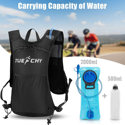 Jueachy Running Vest + Jueachy Running Belt with Water Bottle Holder