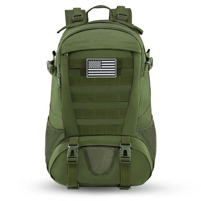Jueachy Tactical Backpack for Men Hiking Day Pack Molle Military Rucksack Waterproof 30L EDC Bag with USA Flag Patch