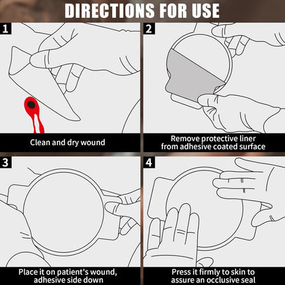 RHINO RESCUE Bundle- Non-Vented Chest Seal, IFAK Emergency Trauma Dressing+IFAK Trauma Kit, Tactical First Aid Kit Molle Pouch for Military Camo