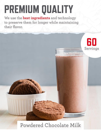 ReadyWise Whey Powdered Milk Alternative - 120 Servings Bucket, Emergency Food Supply, Protein Camping Meals, Survival Kit & Camping Essentials, Bug Out Bag Supplies, up to 25 Year Shelf Stable Life