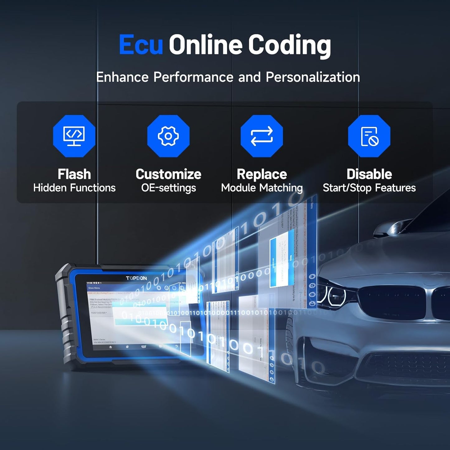 TOPDON Phoenix XLink 2025 New Gen Scan Tool, ECU Pr0gram ming/Online C0ding, Topology Mapping/New CAN Bus/DoIP, Bidirectional Scanner, 41+ Service, V.A.G Guided, Diagnostic Tool for All Vehicles