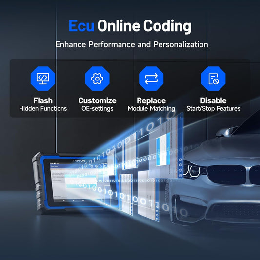 TOPDON Phoenix XLink 2025 New Gen Scan Tool, ECU Pr0gram ming/Online C0ding, Topology Mapping/New CAN Bus/DoIP, Bidirectional Scanner, 41+ Service, V.A.G Guided, Diagnostic Tool for All Vehicles