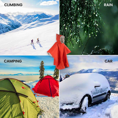 Hero Prepared Survival Tool Poncho for Camping, Heat Insulation