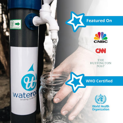 Homefilter Mini Countertop Water Filter - Inline Water Filter for Home Use - Filters 80 Gallons Per Hour