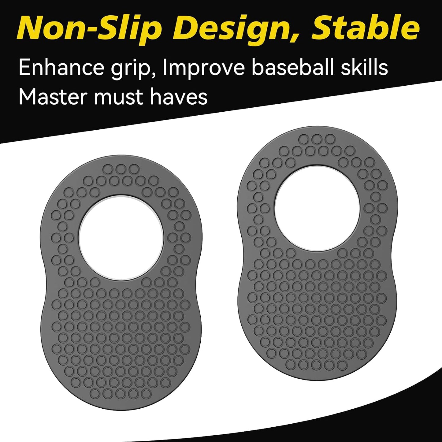 2 Pack Batter's Baseball Thumb Guard for Pro Batters, Hitter Training Aid, Thumb Guard Baseball & Softball Baseball Batting Grip Baseball Accessories Baseball Training Equipment Reduce Bat Sting-Black