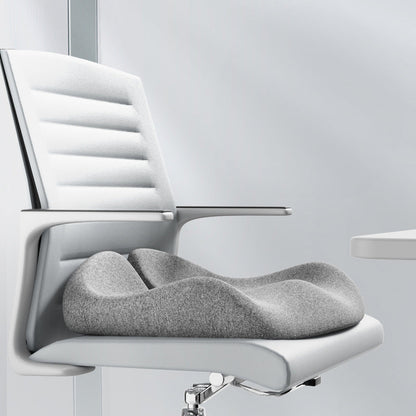 Memory Foam Coccyx Cushion. Alleviates tailbone/sciatica/back pain. Non - slip for office/car seats.