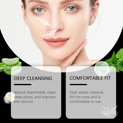 Charcoal Pore-Clearing Nasal Patch Clean Blackhead Acne Pore-Tightening Nasal Patch