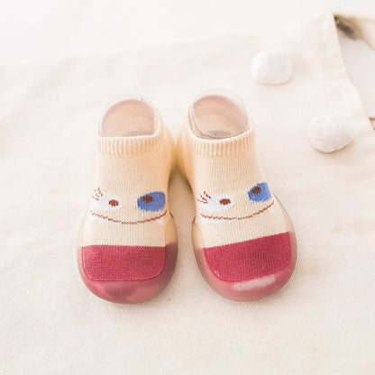 Spring and Autumn Children's Indoor and Outdoor Socks Shoes Baby Step Shoes Boys and Girls Summer Breathable Little Monster Wear resistant Board Shoes
