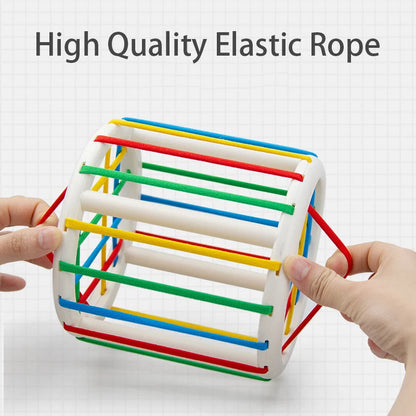 Baby Montessori Geometric Shape Blocks Toys Cube Box Color Perception Educational Game Motor Skill Tactile Touch Toys For Infant