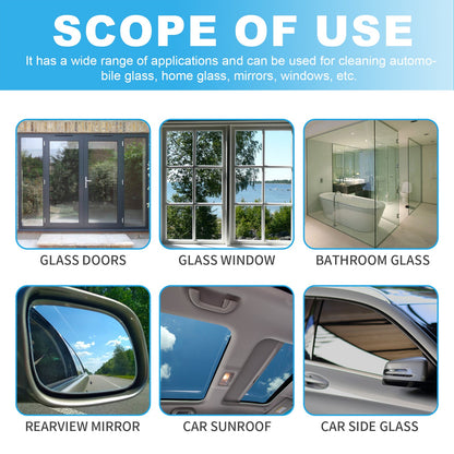 Glass Cleaning Tablets, Car Home Bathroom Polishing Mirror To Remove Scale Clear Sight Anti-Fog