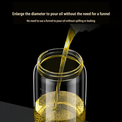 Food Grade Oil Pot Dual Use Glass Oil Spray Bottle Household Spray Sesame Oil Bottle Automatic Opening and Closing