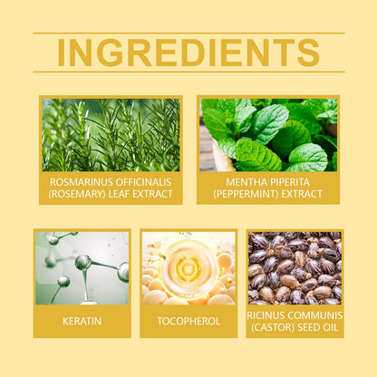 Rosemary Mint Hair Care Oil Hydrating Hair Care Soft Nourishing Hydrating Daily Massage Hair Care Oil