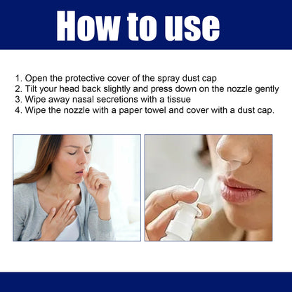 Organic Herbal Nasal Spray To Relieve Nasal Congestion, Itchy, Runny Nose And Sneezing Herbal Treatment Spray
