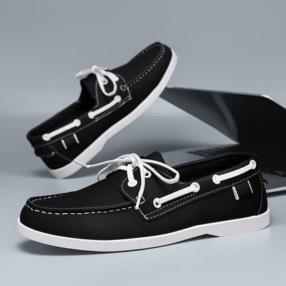 Casual Summer Men's Belted British Style Versatile Loafer Breathable Leisure Work Commuting Lazy Shoes