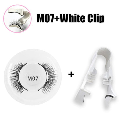 Magnetic false eyelashes set one pair magnetic false eyelashes natural thick and long false eyelashes quantum eyelashes