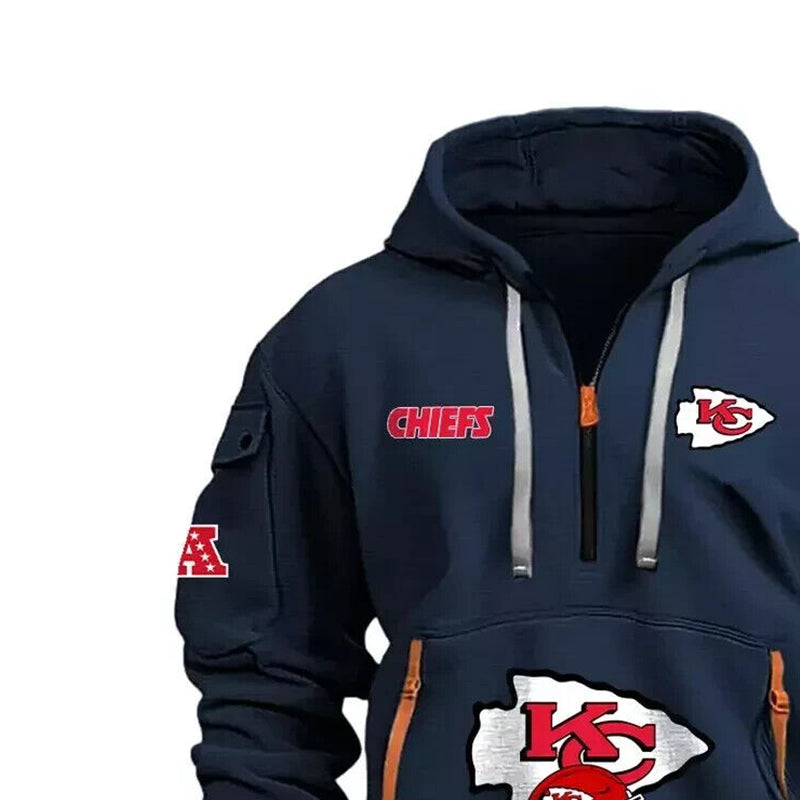Men's Amazon Multi Pocket Zipper Hoodie