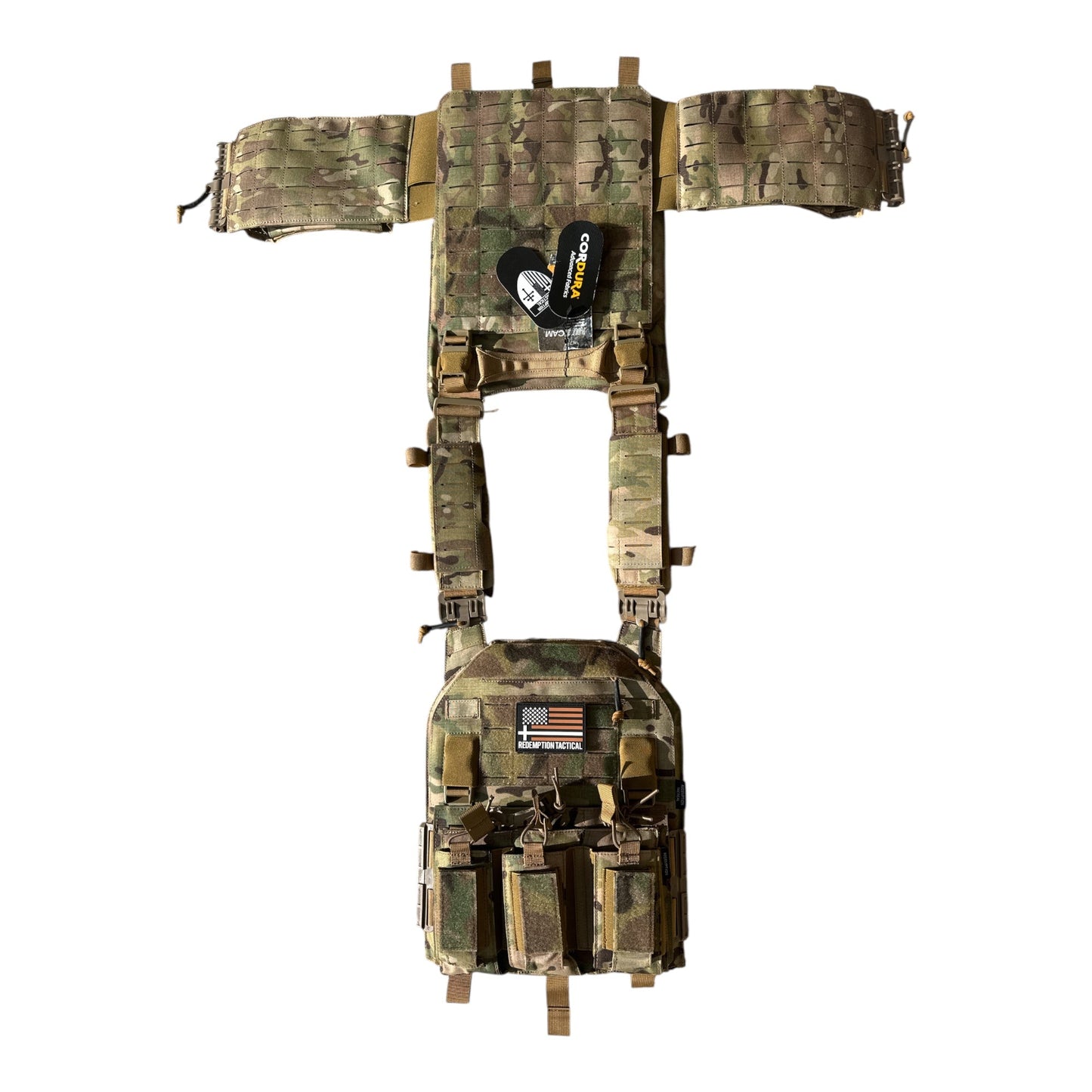 NIJ Certified LEVEL IV Crusader 2.0 Kit (2) 10x12 Front/Back Ceramic Plates + Crusader 2.0 Carrier