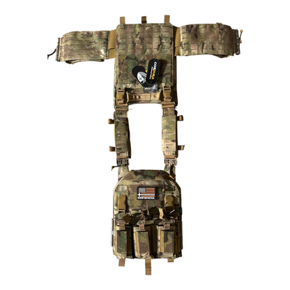 NIJ Certified LEVEL IV Crusader 2.0 Kit (2) 10x12 Front/Back Ceramic Plates + Crusader 2.0 Carrier