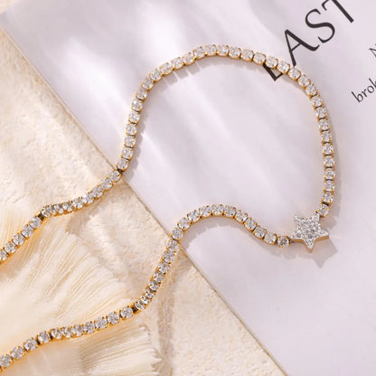 Pendant inlaid with zircon pendant necklace women's necklace high-end accessory