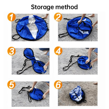 42-inch SUP/water sports accessories: sail, paddles, surf gear.