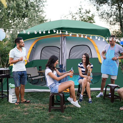 UNP 2/4/6/8 Person Tent, Portable Cabin Tent, Camping Tent 4-Person Easy Set Up, Waterproof with Top Rainfly for Outdoor Camping/Hiking | Easy Set Up, Waterproof, Top Rainfly